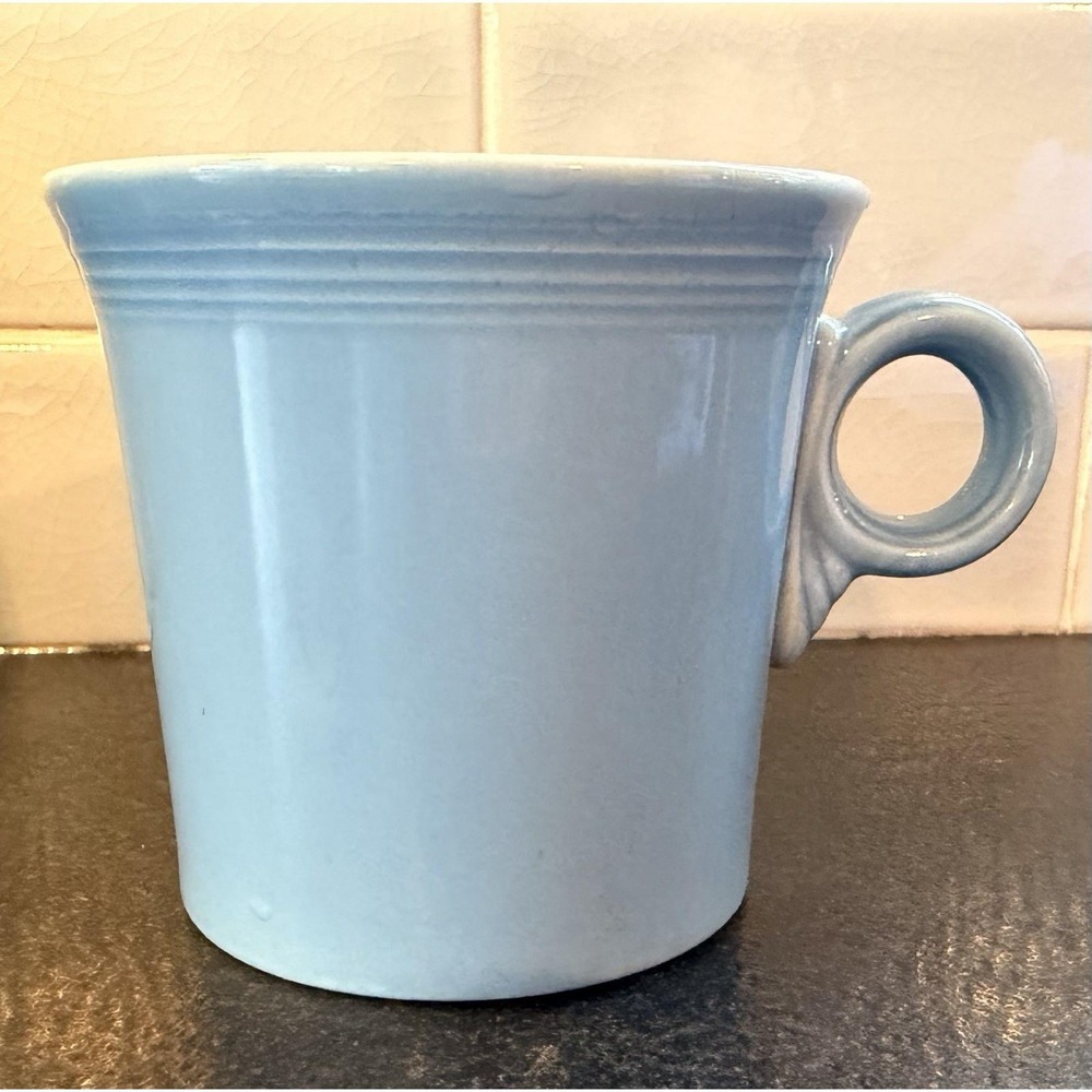 FIESTAWARE "RING HANDLED" 10 OZ  MUG - Light Blue Color HLC